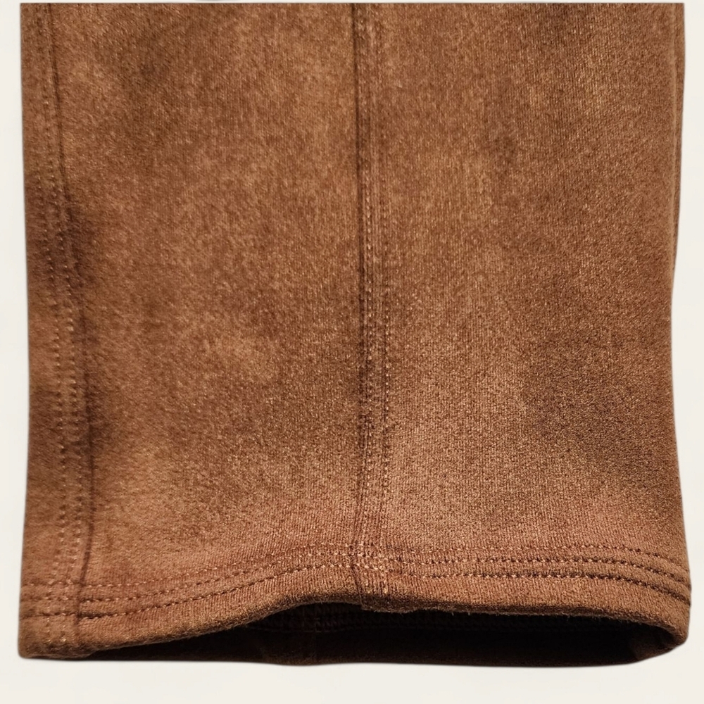 Spanx Faux Suede Leggings – Size Large | Rich Caramel Brown - Picture 3 of 9